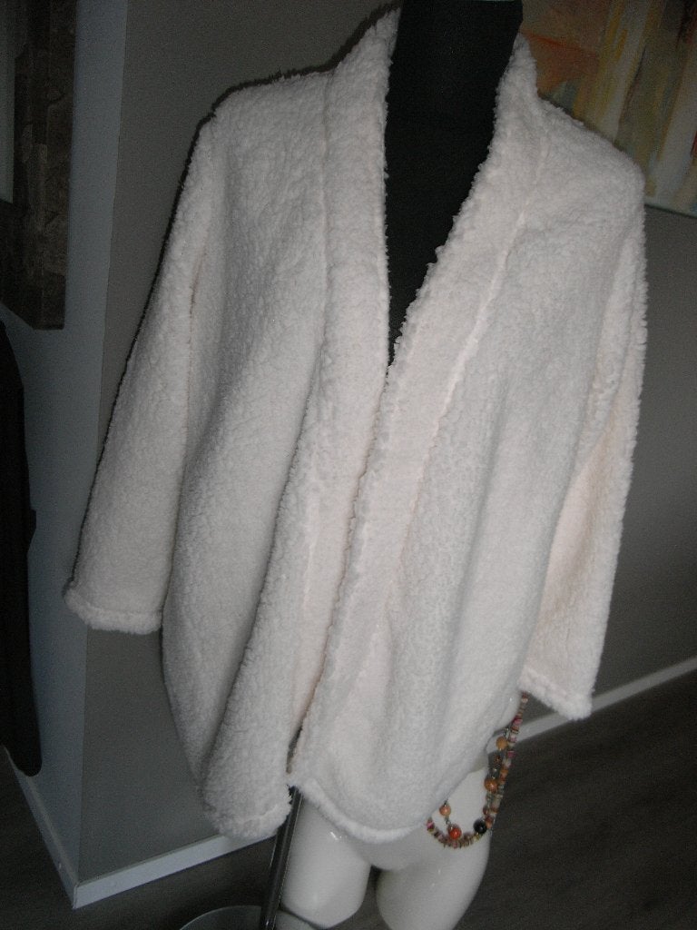 ochtendjas/badjas creme/wolwit LIVERA mt S kan 36/38, NIEUW!, Livera, Ophalen of Verzenden, Nieuw, Maat 36 (S)