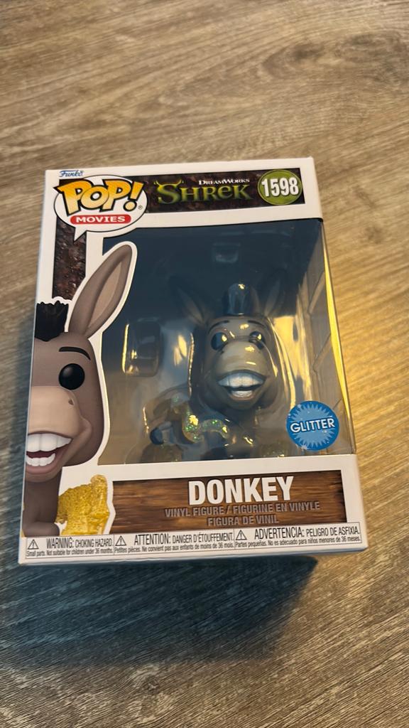 Funko Pop! Shrek Donkey Glitter #1598, Ophalen of Verzenden, Nieuw