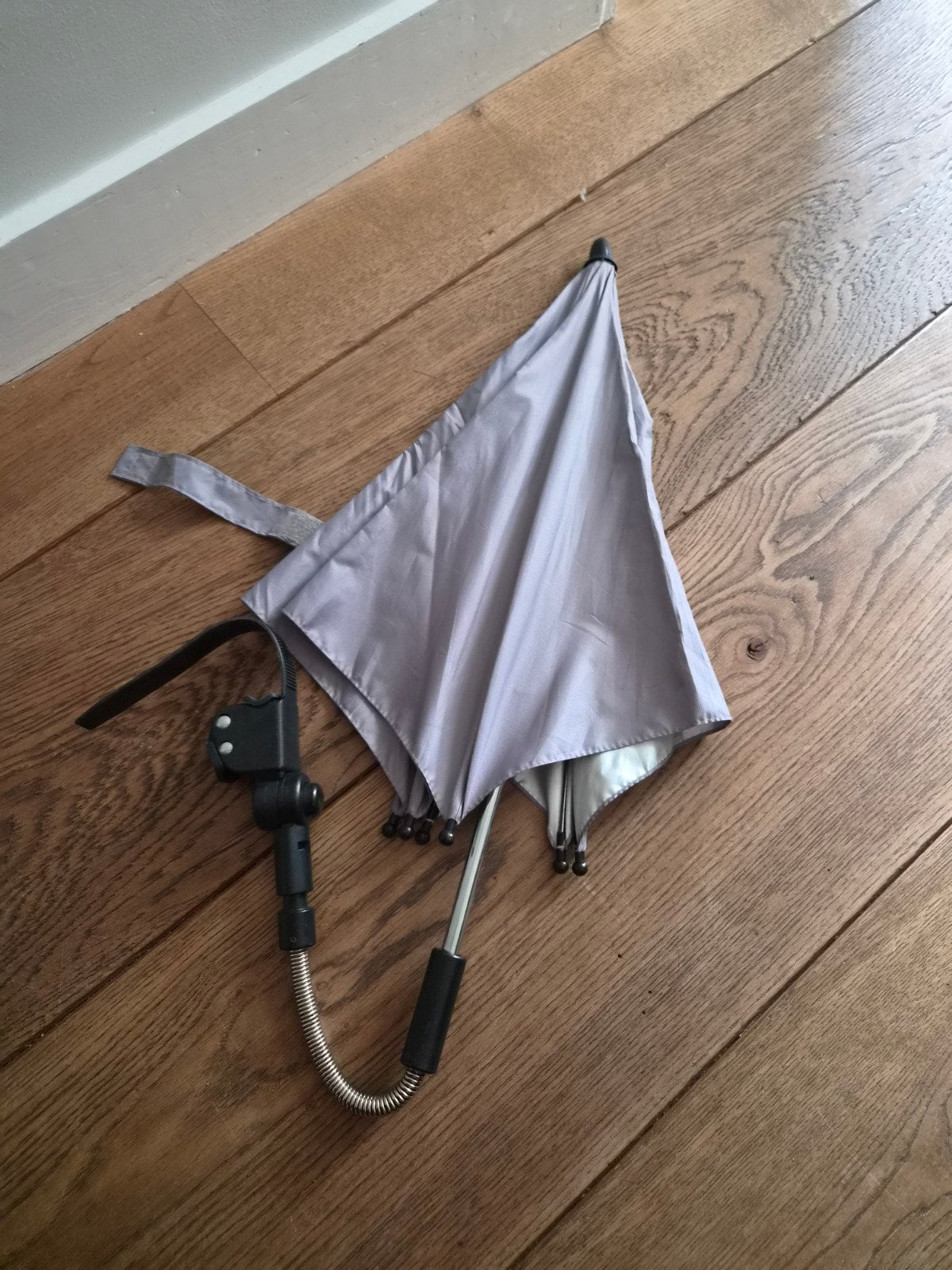 Kinderwagen parasol - Grijs, Ophalen of Verzenden