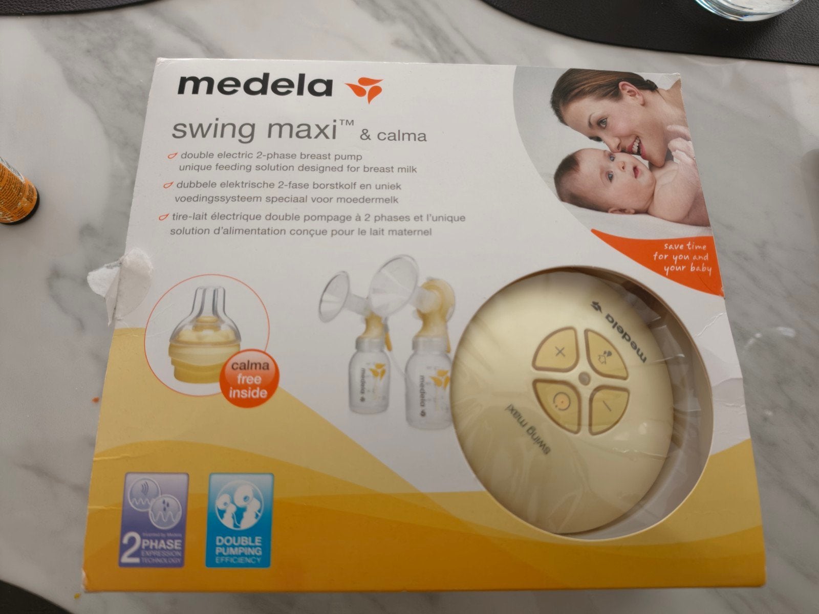 Medela Swing Maxi dubbele elektrische borstkolf, Ophalen of Verzenden, Gebruikt