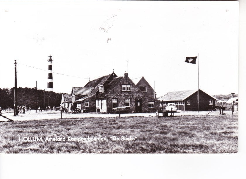 Hollum Ameland Kampeerboerderij De Blieke. 27-09, Ophalen of Verzenden, 1960 tot 1980, Gelopen, Waddeneilanden