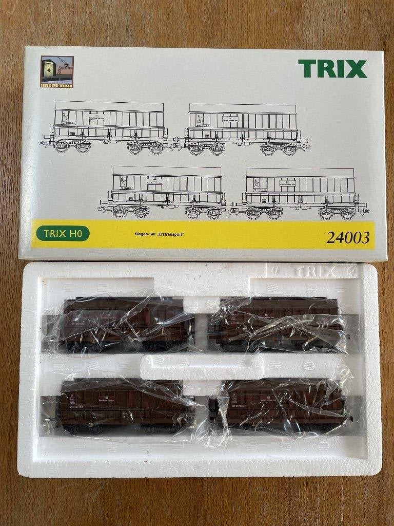 Trix 24003 Ertsgoederenwagenset 'Eisenbahn und Hafen' DB 1/2, Hobby en Vrije tijd, Modeltreinen | H0, Gelijkstroom, Trix, Ophalen of Verzenden