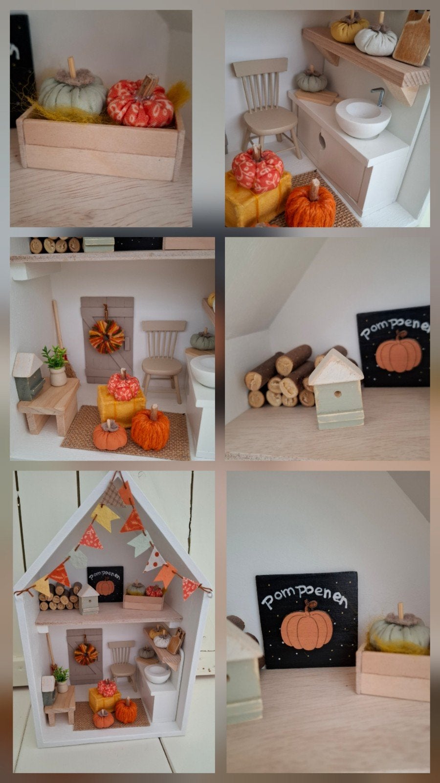 Tinydollhouse, herfst huisje, herfst muizenhuisje, Ophalen of Verzenden, Zo goed als nieuw, Poppenhuis