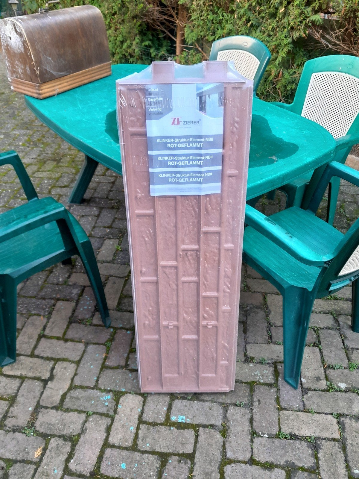Zierer Klinker-Struktur-Element-NBII Rood Gevlamd, 60 cm of meer, Nieuw, Ophalen of Verzenden, Minder dan 5 m²