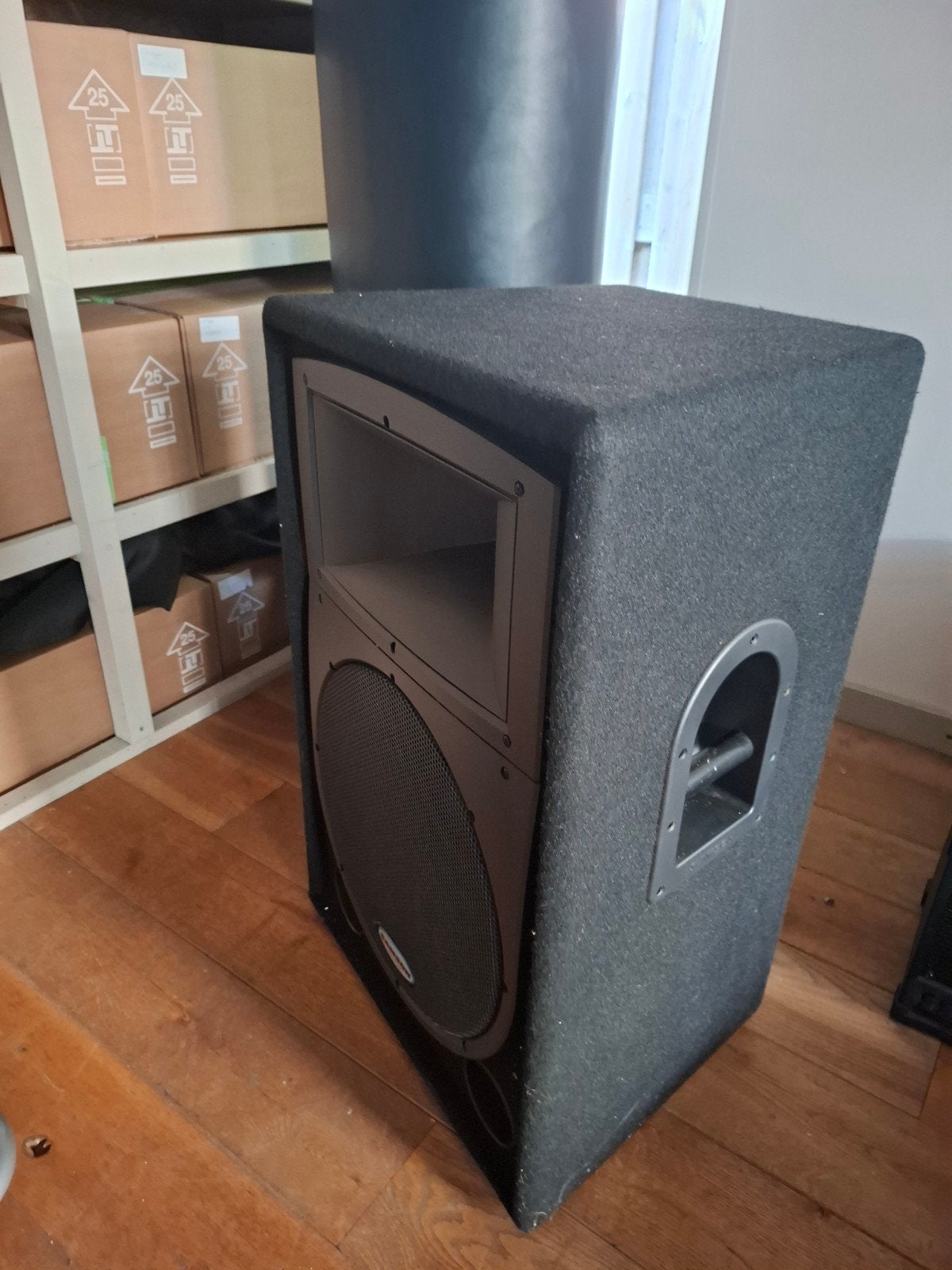 2x Samson PA Speakers + Versterker – Complete Geluidsset, Ophalen, Gebruikt, Audiokanaal 2, Samson