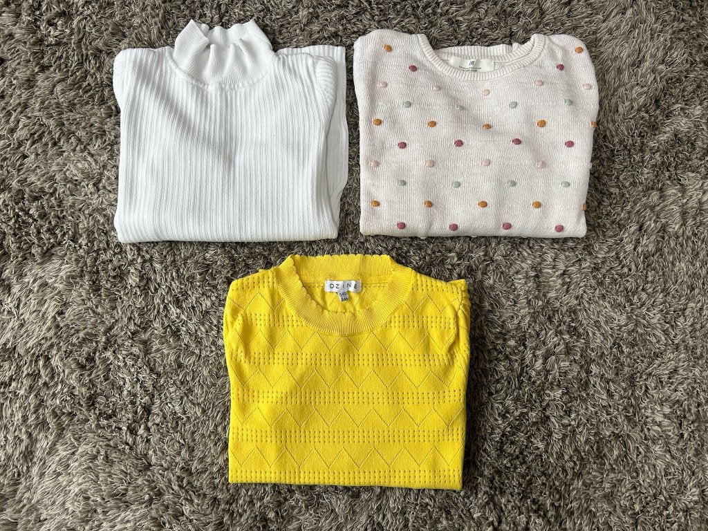 Leuke set van 3 truitjes, Maat 140 (Reserved, H&M, D·Zine), Meisje, Reserved, H&M, D-Zine, Trui of Vest, Ophalen of Verzenden