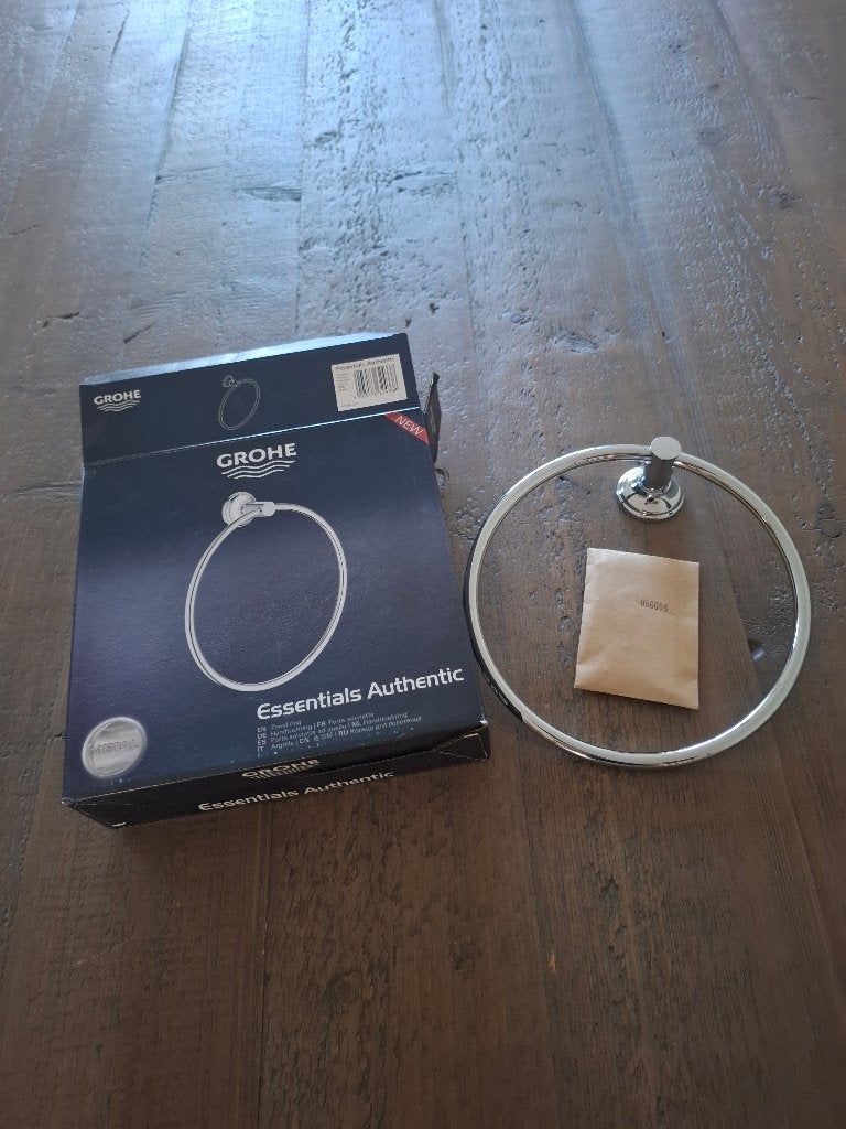 Grohe handdoekring - Essentials Authentic - chroom, Overige merken, Nieuw, Ophalen of Verzenden, Handdoekhaak