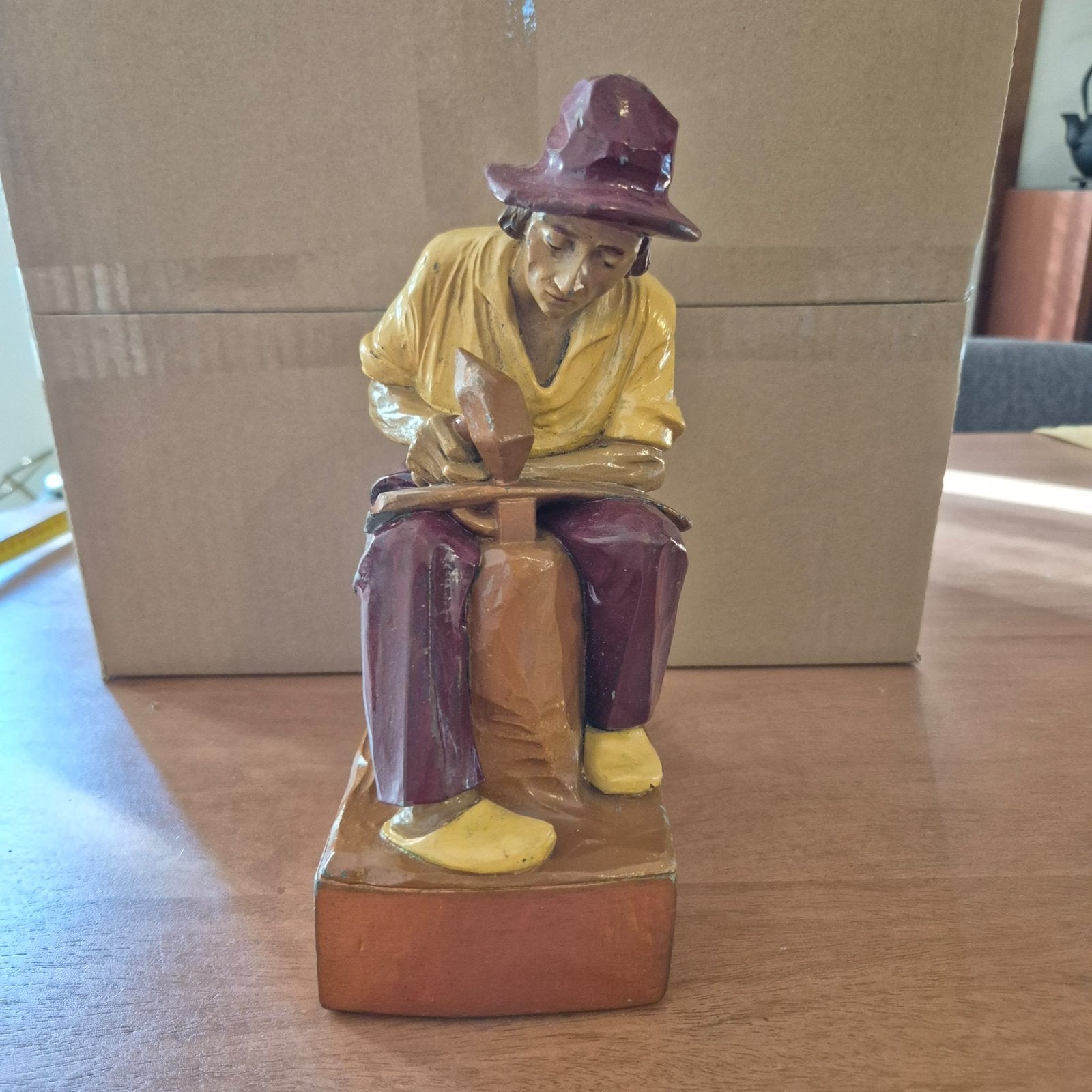 Vintage antieke Art Deco beeldje  model 502, Ophalen of Verzenden, Zo goed als nieuw, Mens