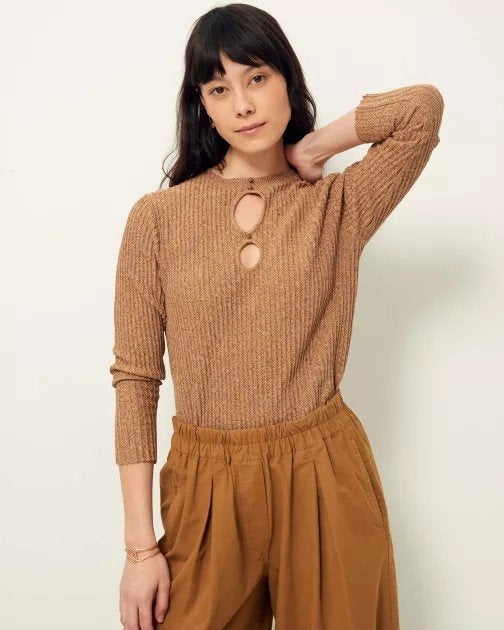 sessun dun gebreide top nieuw, Maat 38/40 (M), Bruin, Verzenden, Sessun