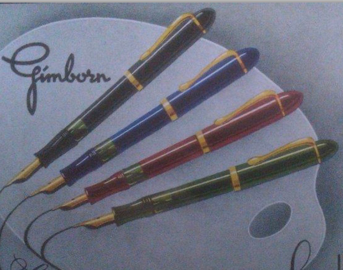 Gezocht Gimborn vulpen in blauw en groen., Verzamelen, Ophalen of Verzenden, Zo goed als nieuw, Vulpen, Overige merken