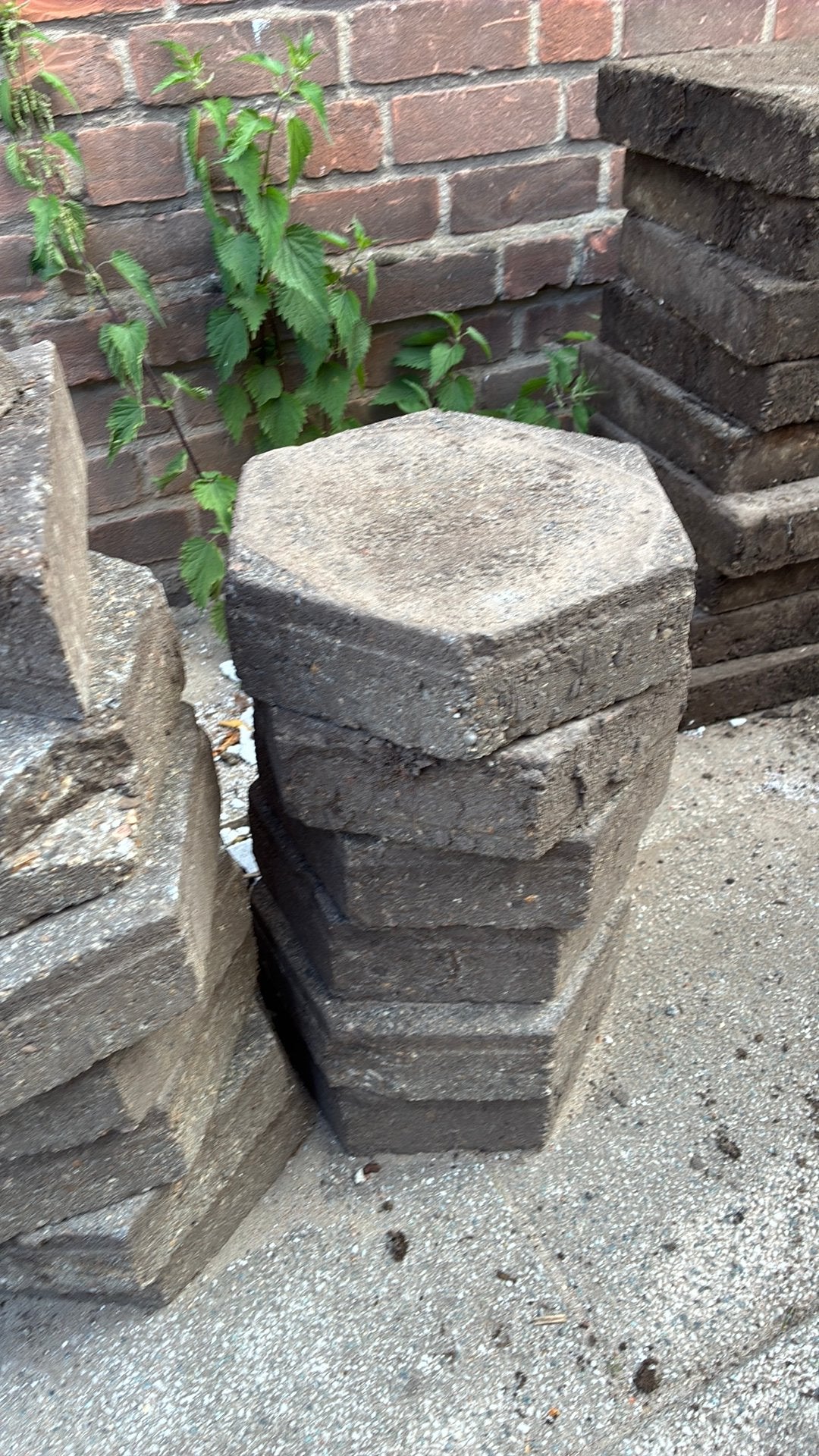 GRATIS hexagon tegels, Ophalen, Zo goed als nieuw, Beton, Terrastegels