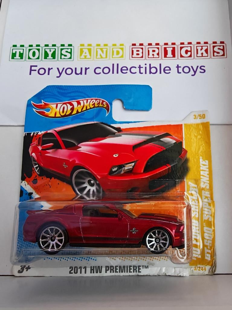 Hotwheels '10 Ford Shelby GT 500 Super Snake, Verzenden, Zo goed als nieuw, Auto