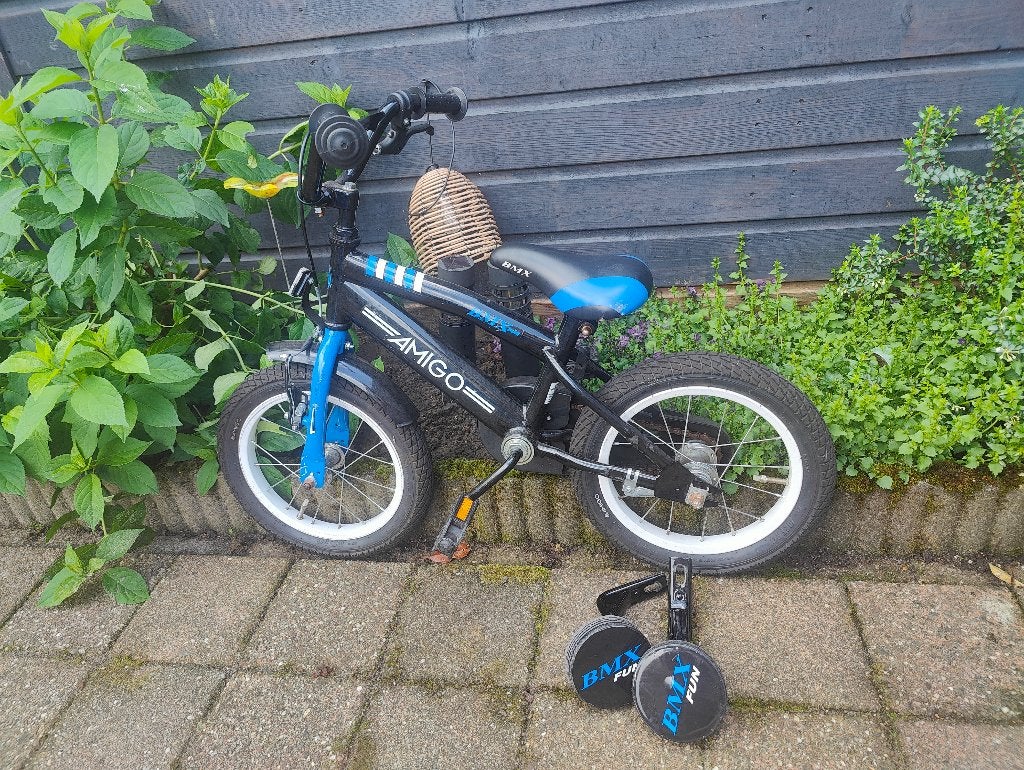 Fiets 12 inch met zijwielen, Ophalen, Terugtraprem, Zijwieltjes, Gebruikt