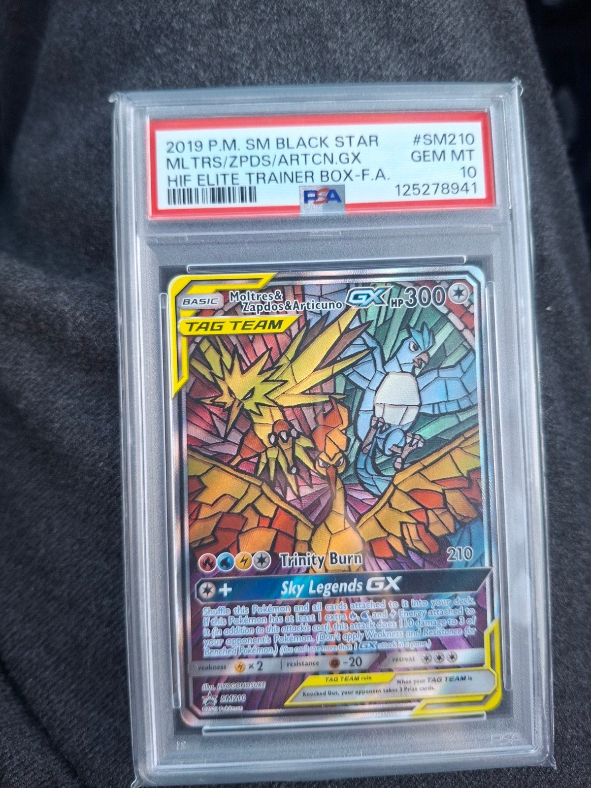 Moltres & Zapdos & Articuno GX PSA 10, Ophalen of Verzenden, Nieuw, Losse kaart