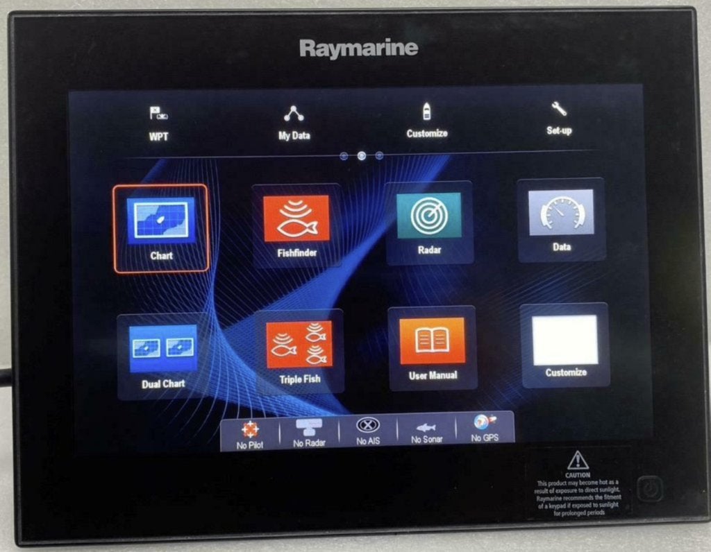 Raymarine gS125 GlassBridge MFD, Ophalen, Gebruikt, Kaartplotter of Fish Finder