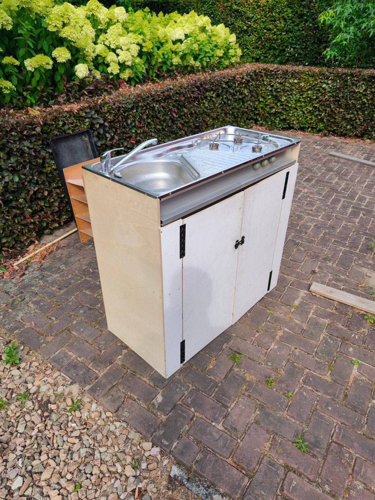 camperkeuken met spoelbak en gasfornuis, Caravans en Kamperen, Camper-accessoires, Ophalen