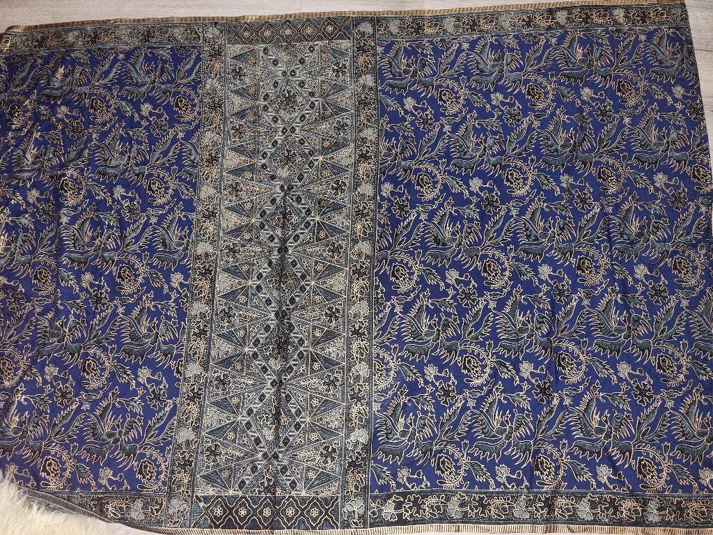 Batik van Indonesië katoen nieuw 180 x 110, Hobby en Vrije tijd, Blauw, Nieuw, Ophalen of Verzenden, 30 tot 120 cm