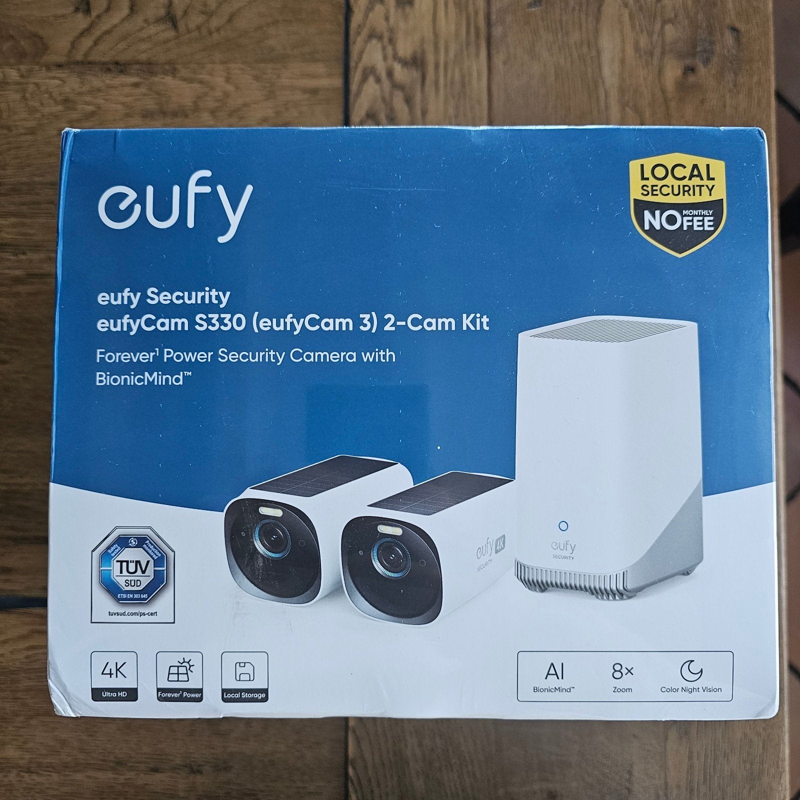 Eufy Security eufyCam S330 (eufyCam 3) 2-Cam Kit, Ophalen of Verzenden, Nieuw, Buitencamera