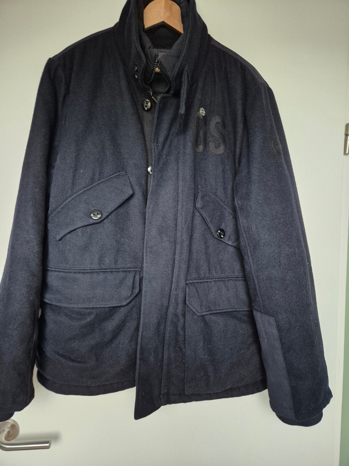 G-Star RAW Winterjas Heren - Maat XXL - donkerblauw, Kleding | Heren, Zwart, Overige maten, Ophalen of Verzenden, Zo goed als nieuw