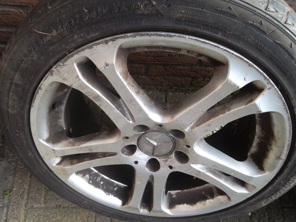 1 reserve velg Mercedes C-klasse CLK SLK E-klasse 17" inch, Ophalen, Gebruikt, Mercedes-Benz