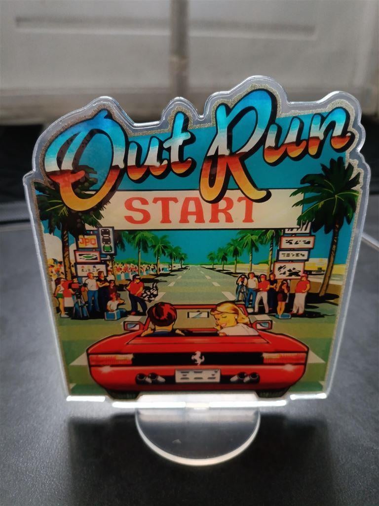 OUTRUN SEGA Acrylic Display Game Stand, Spelcomputers en Games, Verzenden, 1 speler, Nieuw, Vanaf 3 jaar