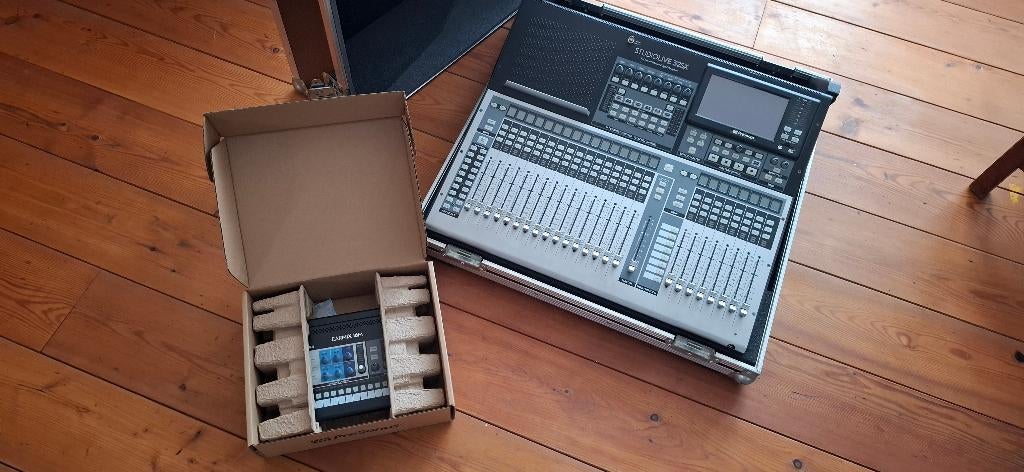 Presonus Studiolive 32sx in flightcase & Earmix 16m, Ophalen, Zo goed als nieuw, Audio