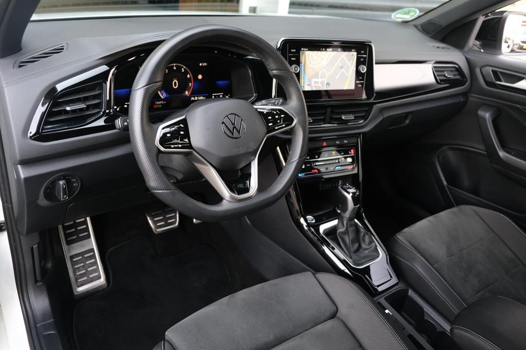 Volkswagen T-Roc 1.5 TSI R-Line DSG Facelift Black IQ Cam AC, 4 cilinders, Wit, Origineel Nederlands, Bedrijf