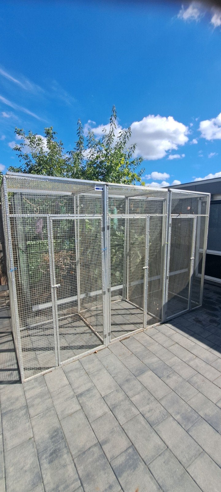 3 vluchten, Dieren en Toebehoren, Vogels | Hokken en Kooien, Ophalen, Aluminium, Volière