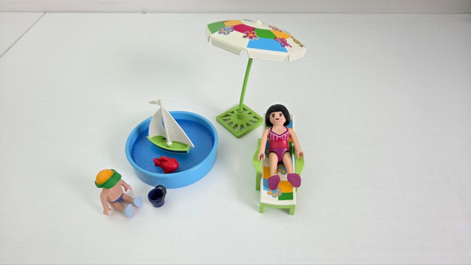 Playmobil Zomerpret: Zwembad met parasol en figuren 4864, Kinderen en Baby's, Complete set, Overige typen, Ophalen of Verzenden