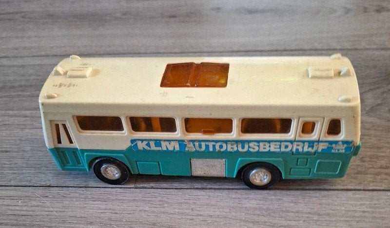 Vintage KLM autobus speelgoedbus 20 cm jaren 70, Ophalen of Verzenden