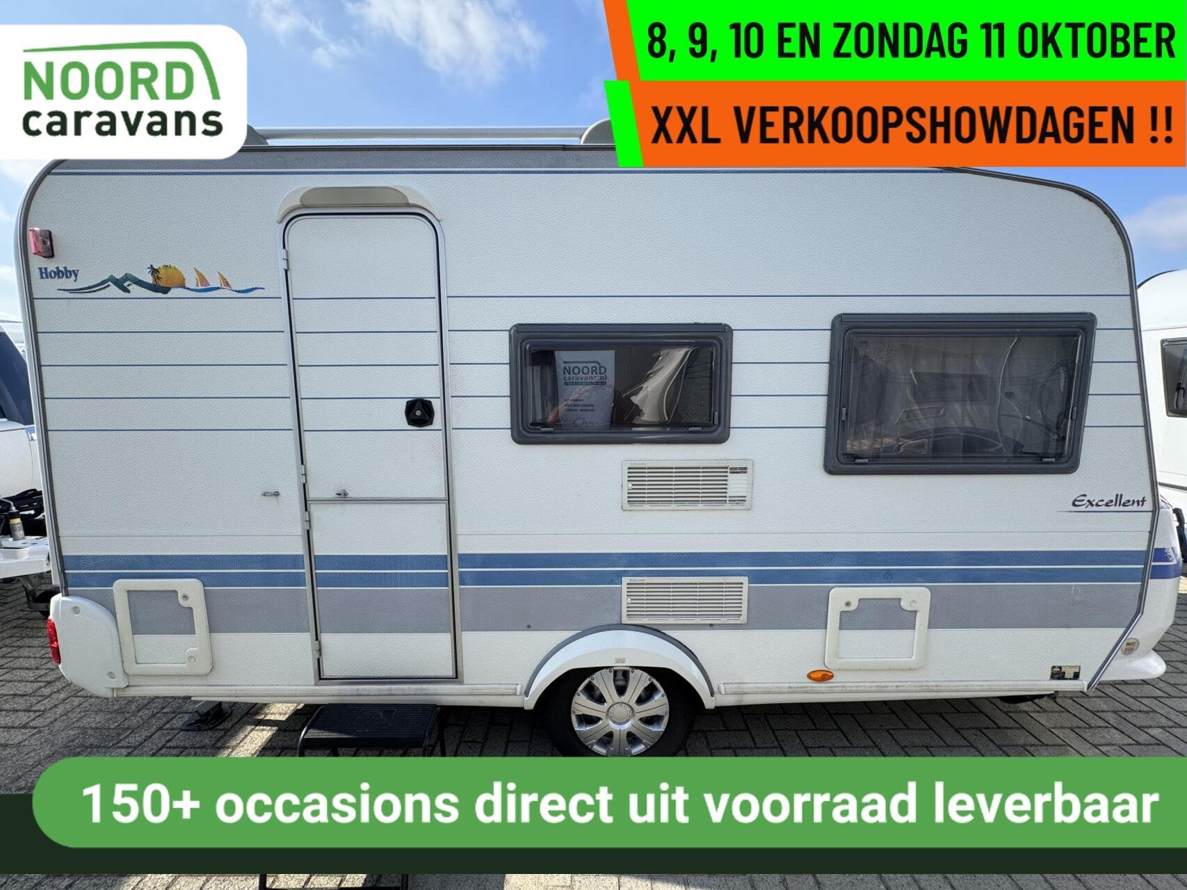 Hobby ExcellenT 400 SF, DWARSBED, TREINZIT, VOORTENT, Hobby, Bedrijf, Treinzit, 750 - 1000 kg