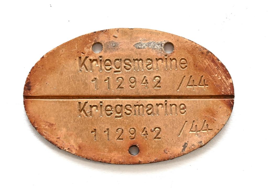 Kriegsmarine Erkennungsmarke 1944, Verzenden, Marine, Duitsland, Overige typen