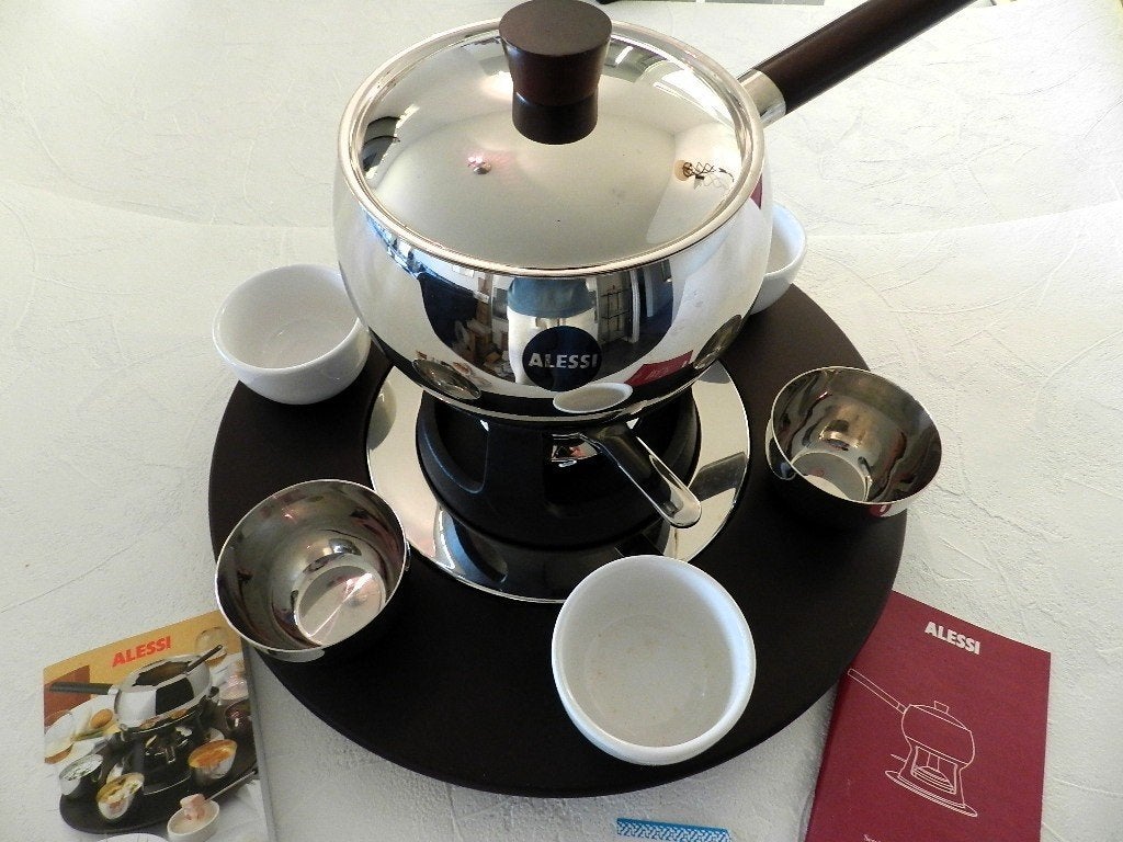 ALESSI MAMI FONDUE SET. NIEUW IN DOOS., Ophalen of Verzenden, Nieuw, Rvs