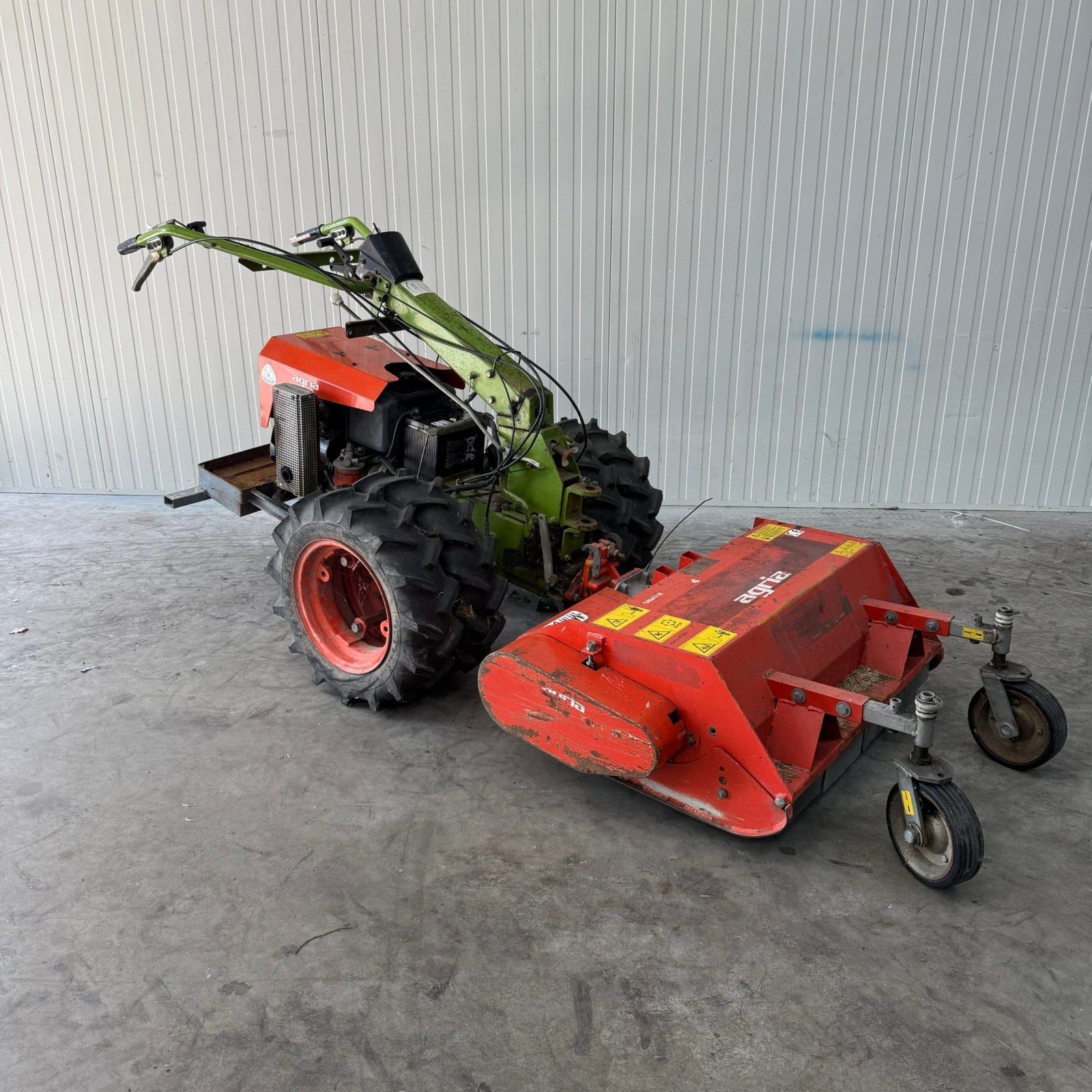 Agria 3700 + klepelmaaier en spitmachine, Ophalen of Verzenden, Gebruikt, 50 cm of meer, Versnellingen