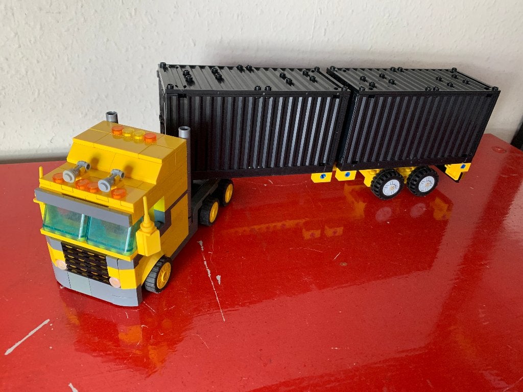 lego containertruck MOC (Eigen Ontwerp), Kinderen en Baby's, Speelgoed | Duplo en Lego, Ophalen, Nieuw, MOC (eigen creatie), Lego