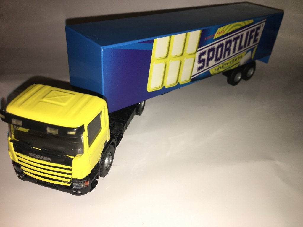 Scania 94D 220 Stimorol Twisty Lemon - Lion Toys, Hobby en Vrije tijd, Modelauto's | 1:50, Ophalen of Verzenden, Nieuw, Bus of Vrachtwagen