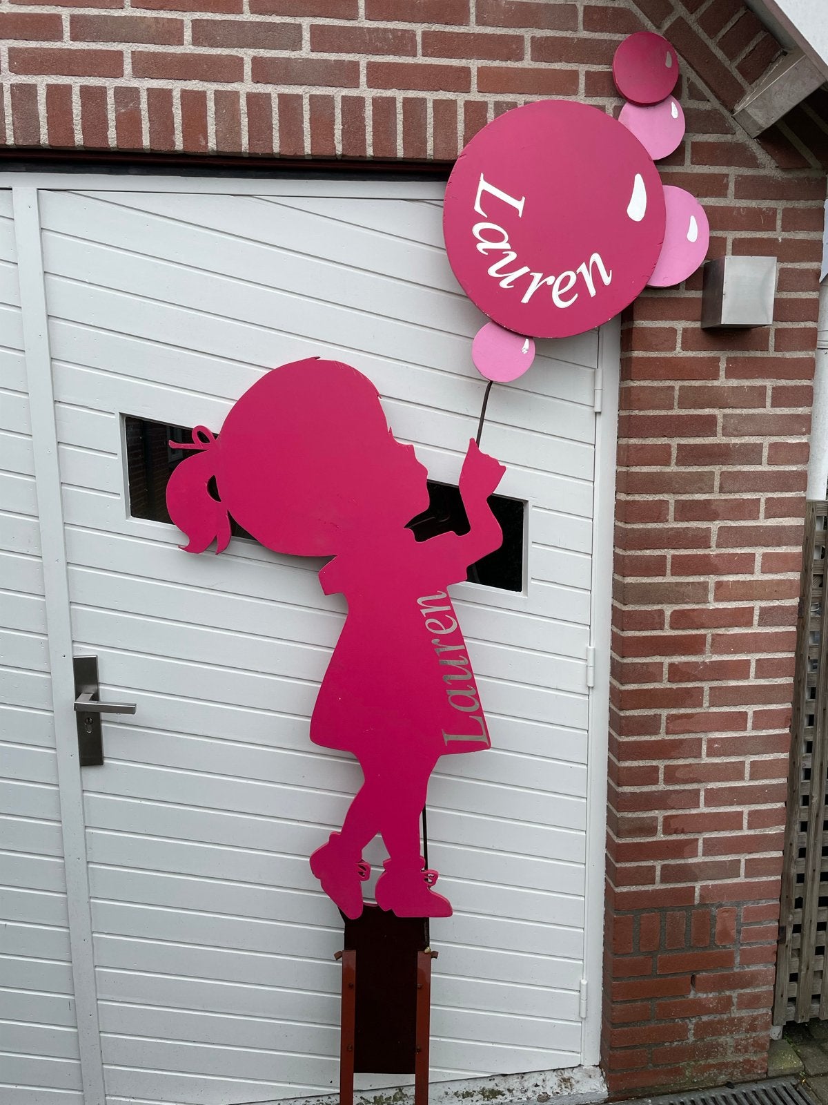 Geboorteborden (2x meisje, 1x jongen) met extra's, Ophalen, Gebruikt, Geboortebord