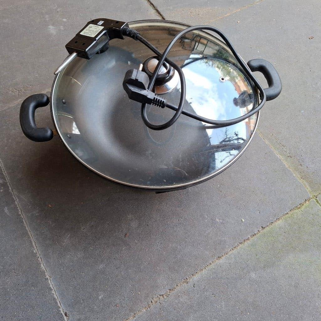 PRINCESS - ELECTRISCHE WOKPAN, Ophalen, Overige materialen, Gebruikt, Met deksel