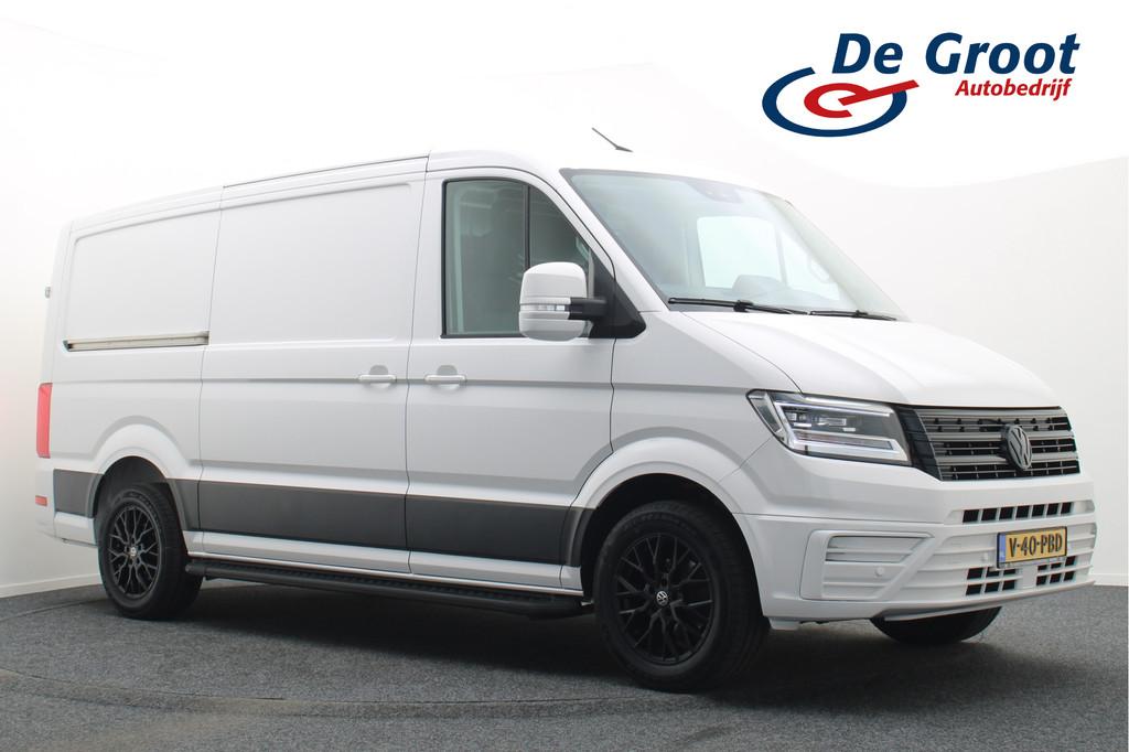 Volkswagen Crafter 35 2.0 TDI DSG 177 PK L3H2 Airco, LED, Ca, Auto's, Stof, Gebruikt, Zwart, 4 cilinders