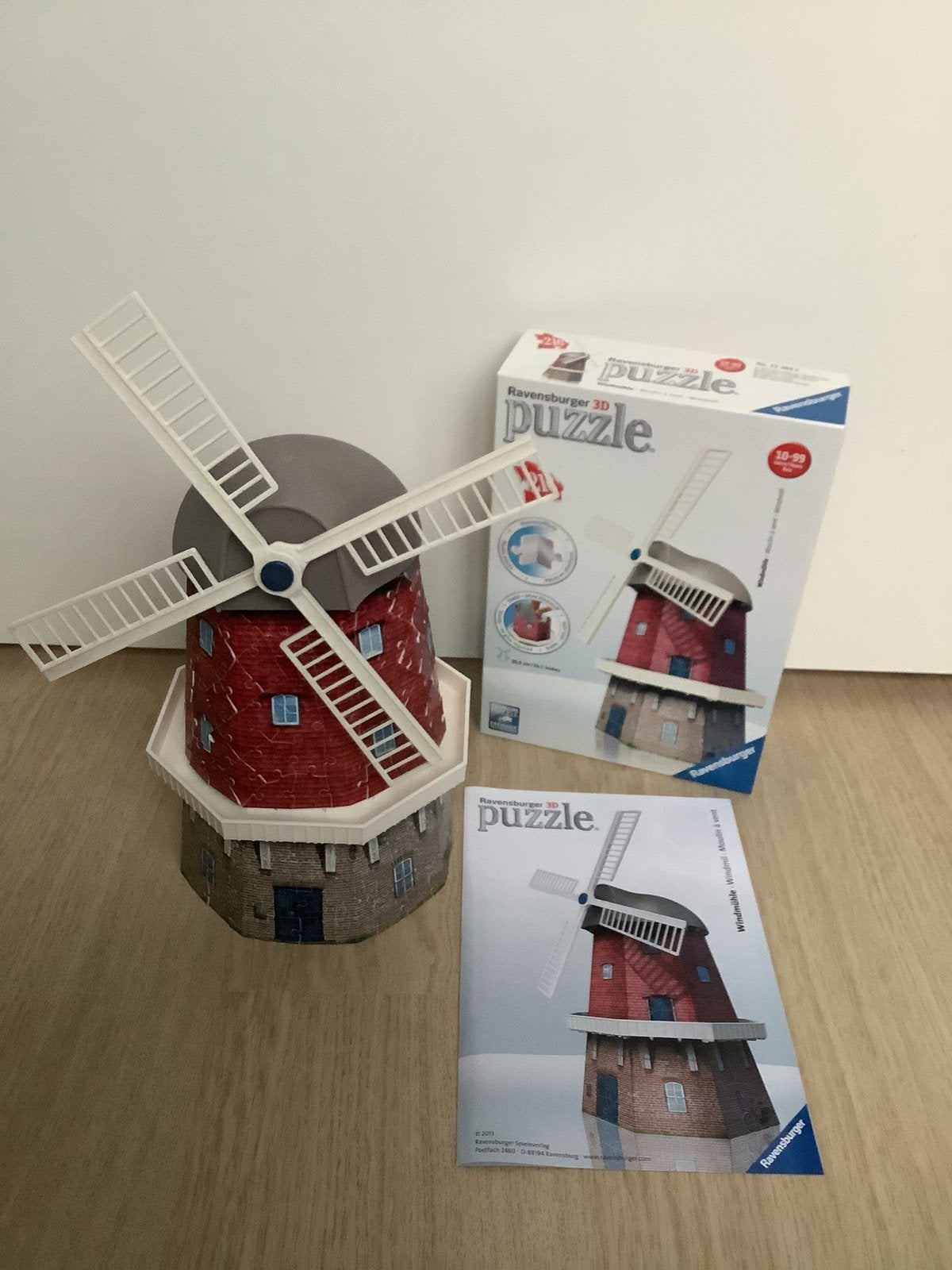leuke 3D puzzel van Ravensbuger  - molen - 216 stukjes, Ophalen of Verzenden, Minder dan 500 stukjes, Zo goed als nieuw, Rubik's of 3D-puzzel