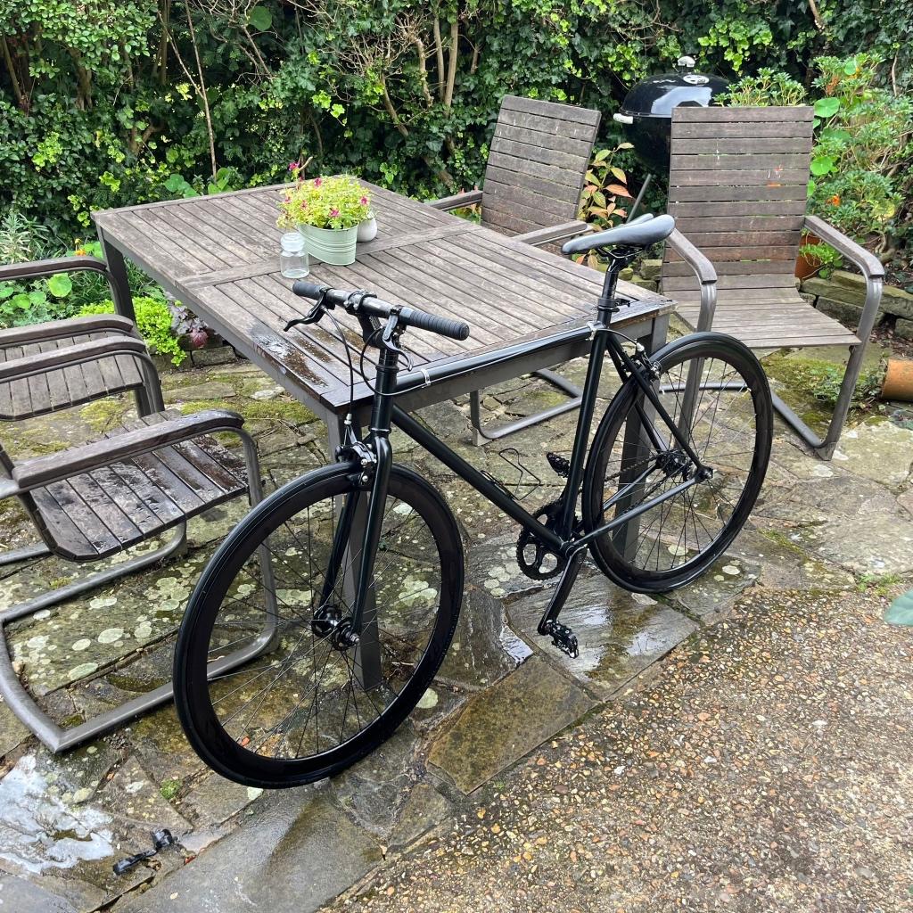 State Bicycle Co 4130 fiets single speed, zwart, Minder dan 10 versnellingen, Gebruikt, Staal, Ophalen