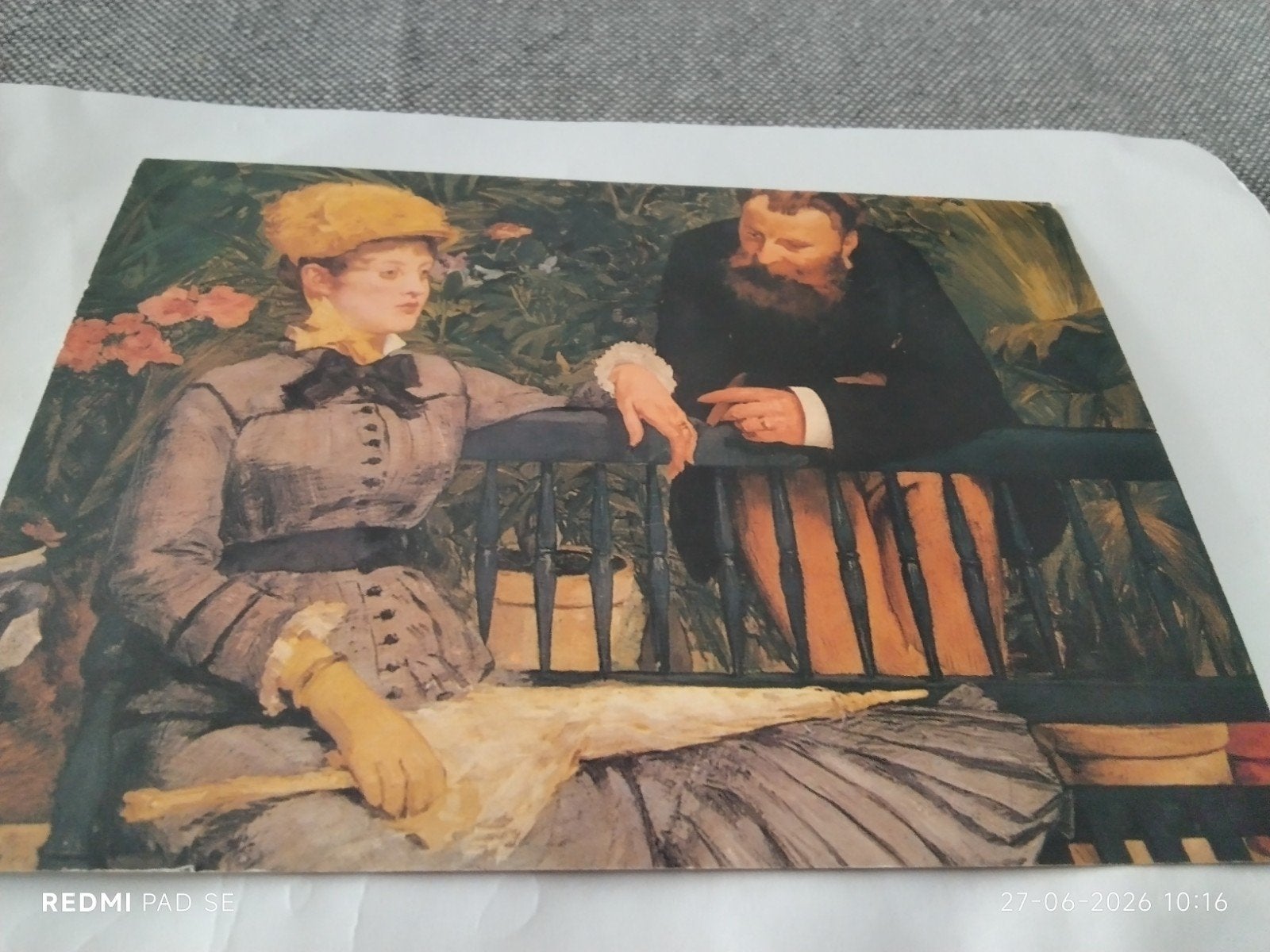 Edouard Manet - In de wintertuin, 1879 - ANSICHTKAART., Ophalen of Verzenden