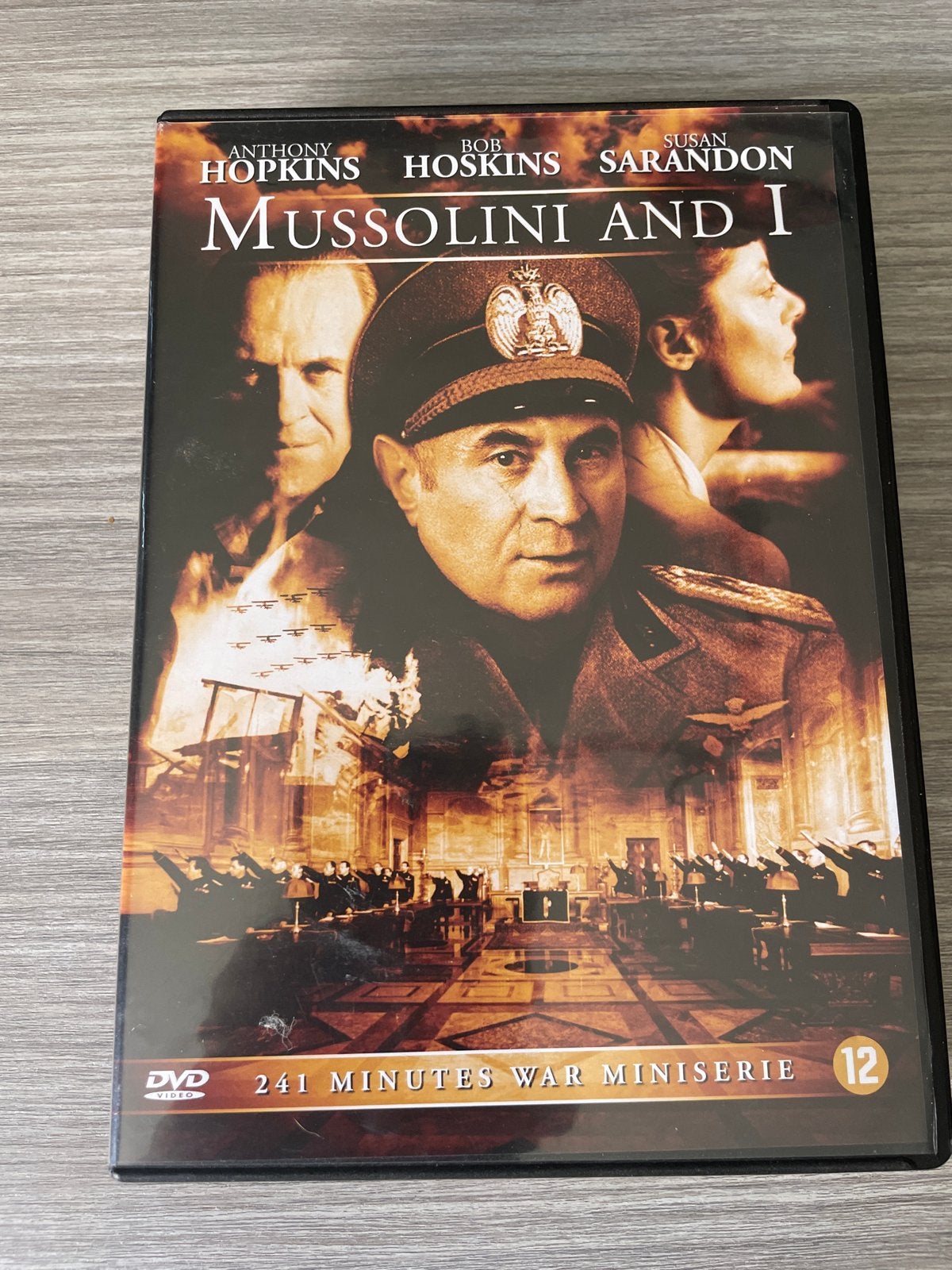 Mussolini and I - Oorlogsminiserie DVD (241 min), Vanaf 12 jaar, Ophalen of Verzenden, Gebruikt