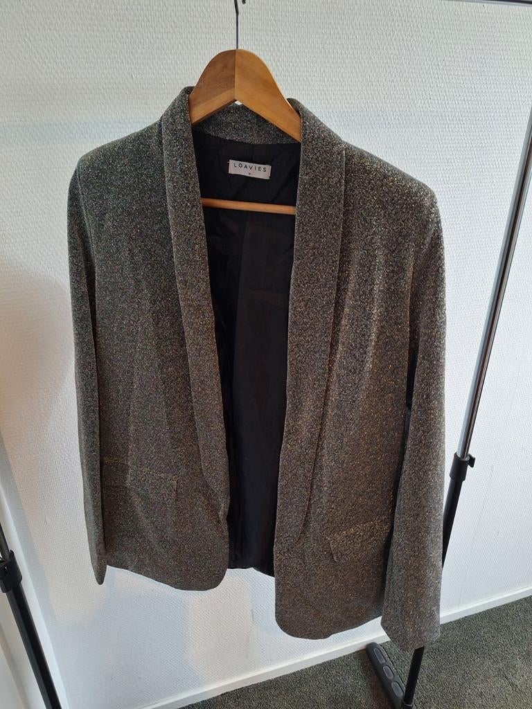 Glitter blazer, Kleding | Dames, Jasjes, Kostuums en Pakken, Maat 38/40 (M), Zwart, Ophalen of Verzenden, Jasje