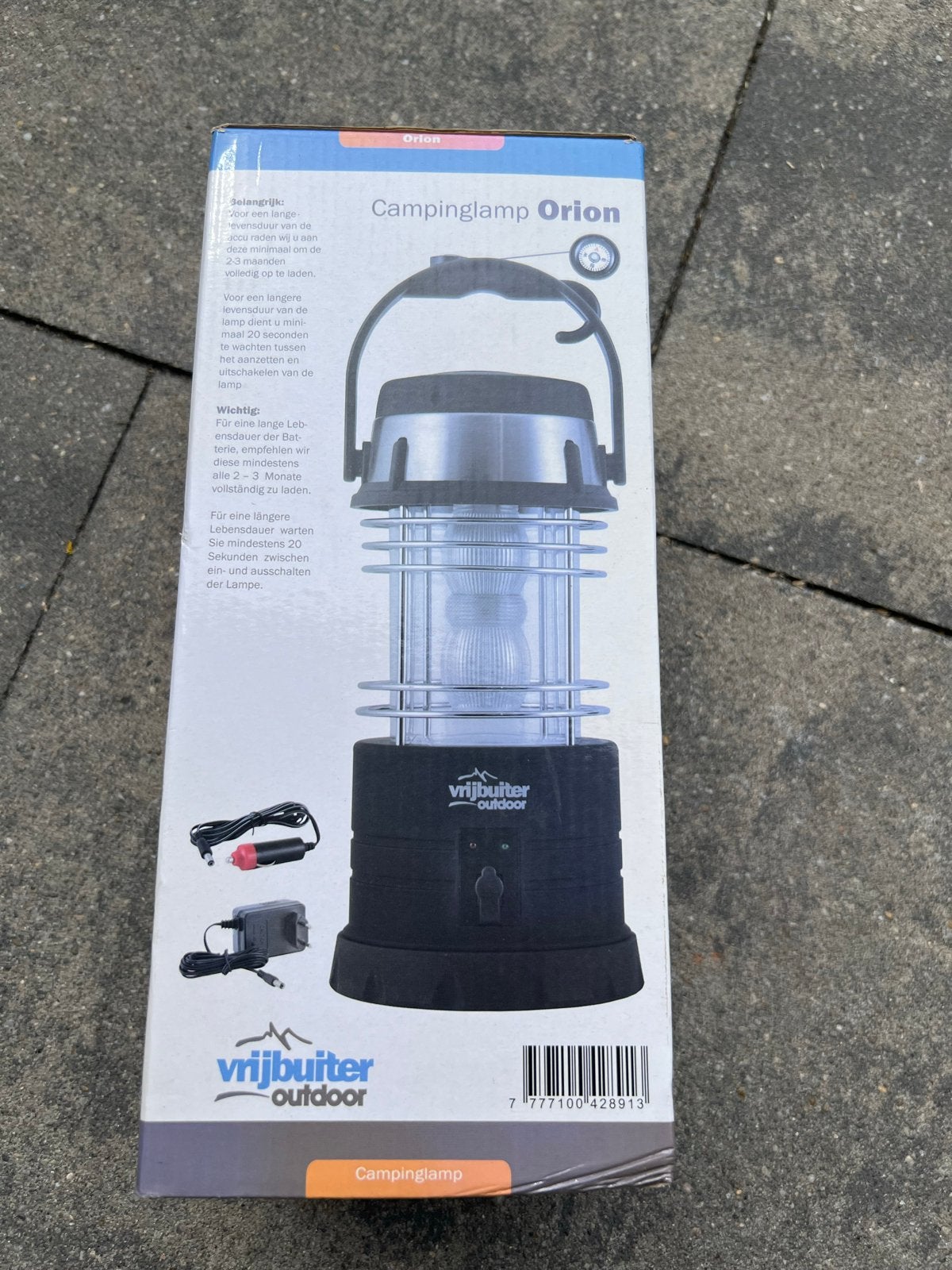 Vrijbuiter Outdoor Orion Campinglamp - Oplaadbaar LED, Ophalen, Zo goed als nieuw