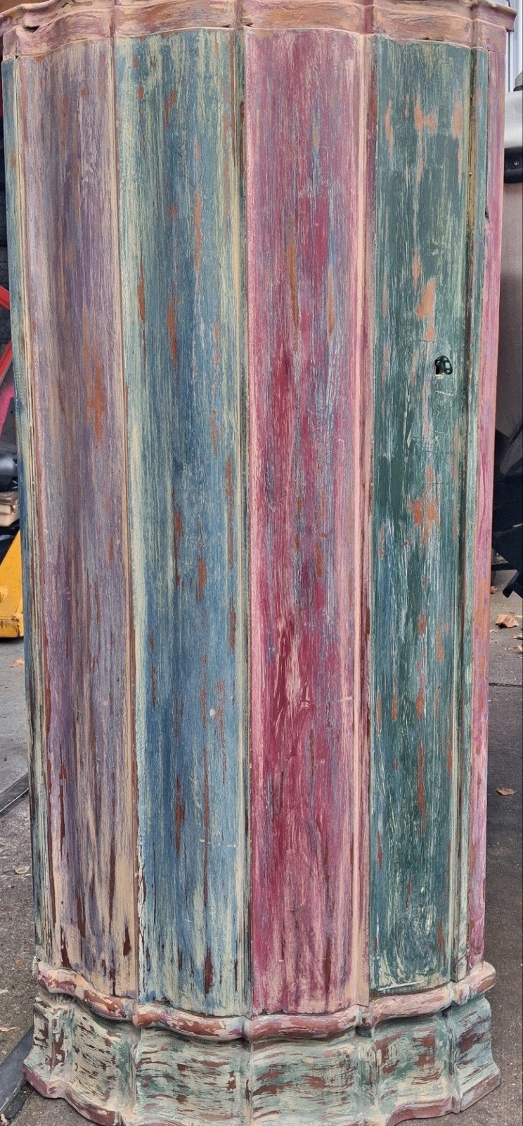Shabby/Antiek /India/Hoekkast/Kast, Ophalen of Verzenden