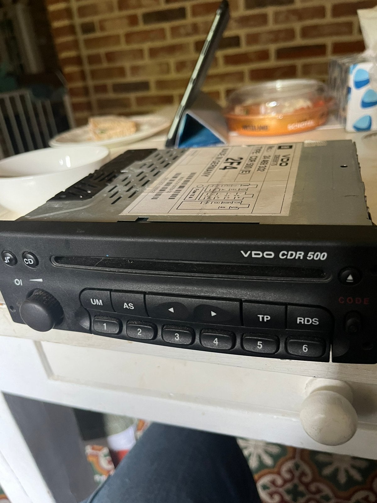Radio CD speler VDO CDR 500 Opel Omega Astra, Auto diversen, Ophalen of Verzenden, Zo goed als nieuw