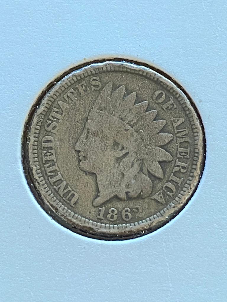 1862. Indian Head Penny. One Cent. United States Of America., Postzegels en Munten, Munten | Amerika, Ophalen of Verzenden, Noord-Amerika