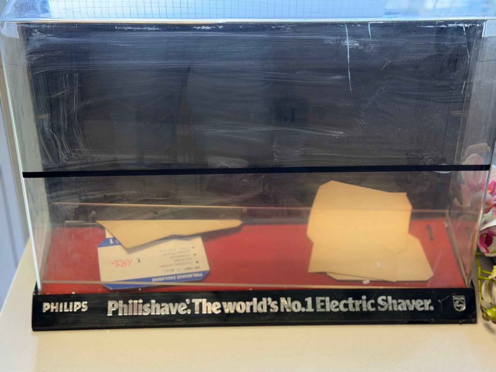 Uniek Philips Phillishave vitrinekastje - Verzamelaarsitem, Verzamelen, Ophalen of Verzenden, Gebruikt