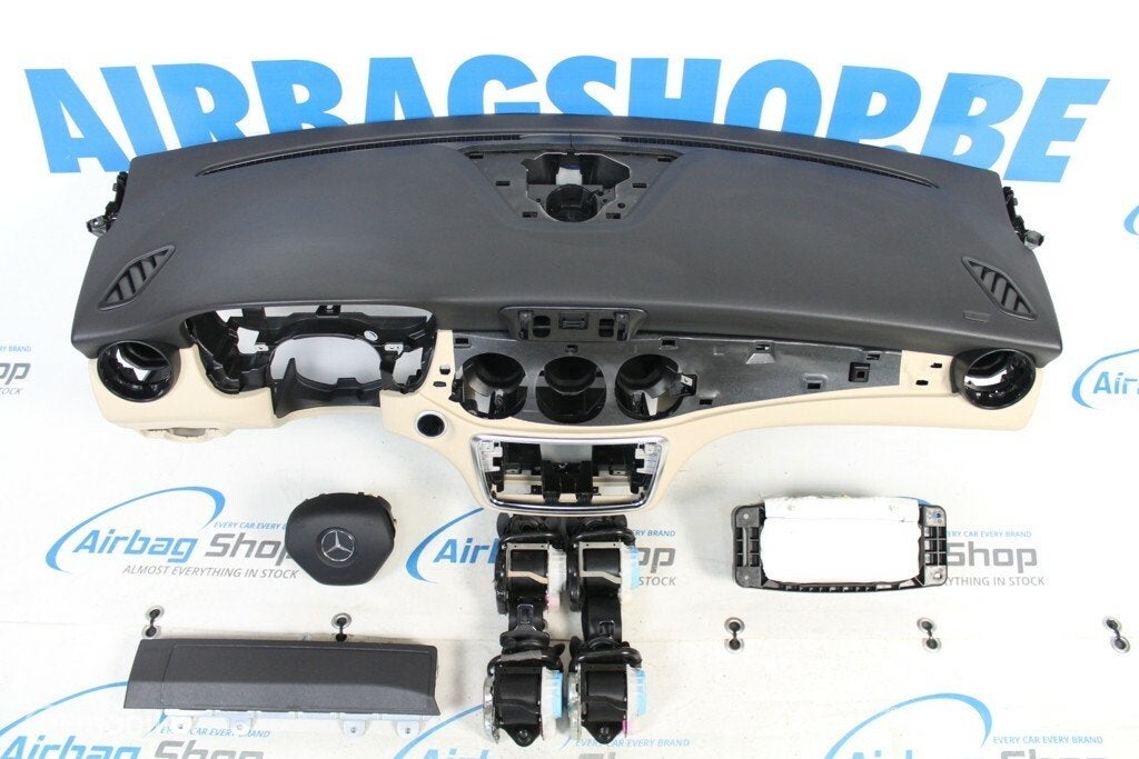 Airbag set - Dashboard beige Mercedes CLA Klasse (2013-2016), Auto-onderdelen, Gebruikt, Ophalen of Verzenden
